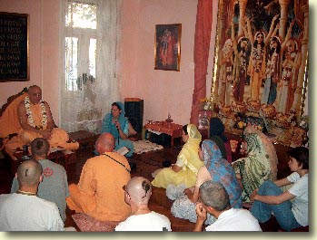 Class at ISKCON Szeged