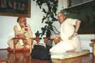 Prague 1995 Prasadam at Govindas